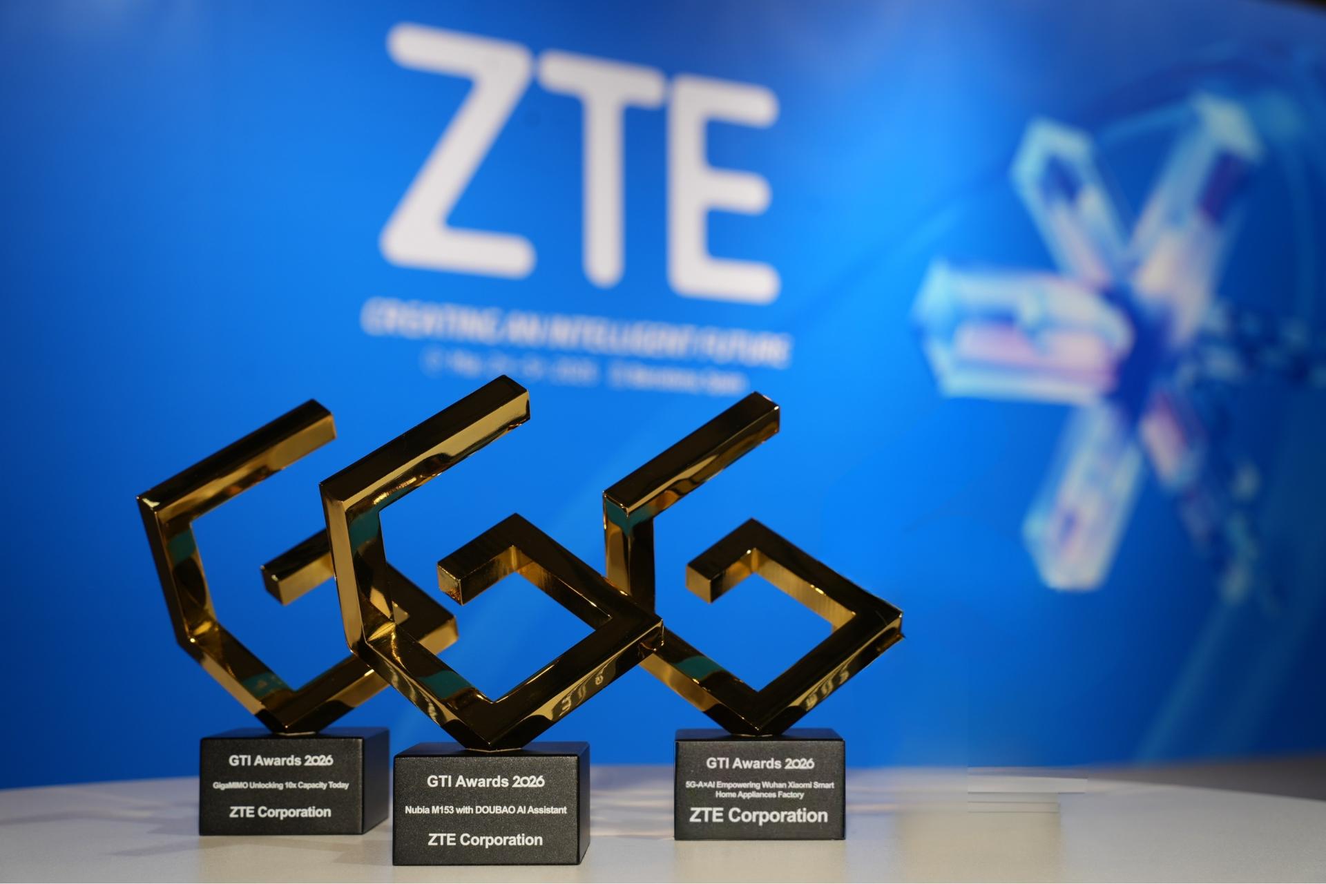 ZTE Together with Its Partners Wins Three Prestigious Awards at GTI Awards 2026