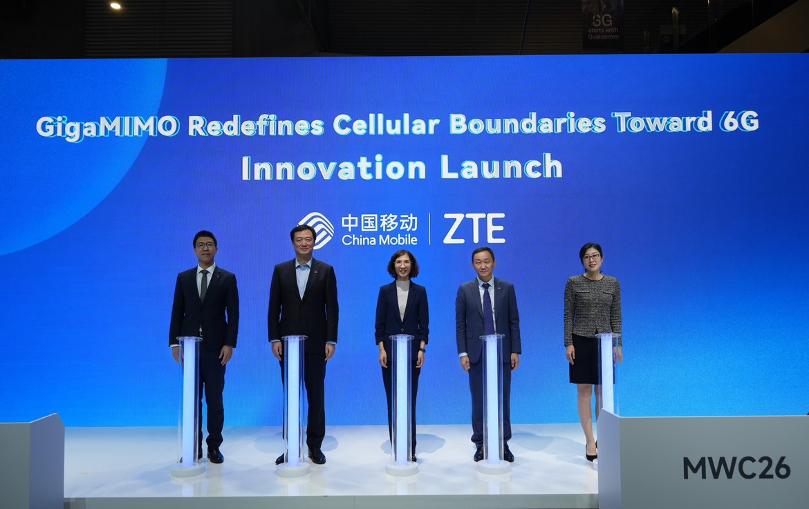 ZTE and China Mobile Jointly Unveil GigaMIMO Innovations at MWC Barcelona 2026, Redefining Cellular Boundaries toward 6G Innovation