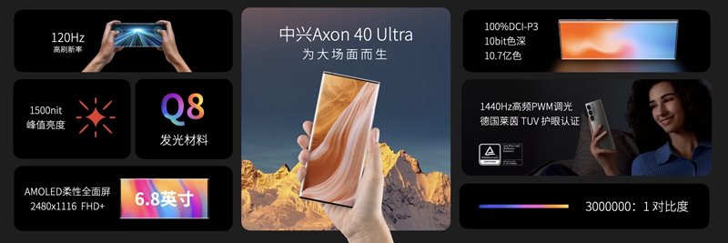 为大场面而生终极直板旗舰中兴Axon40Ultra正式发布中兴u960s手机「为大场面而生终极直板旗舰中兴Axon40Ultra正式发布」