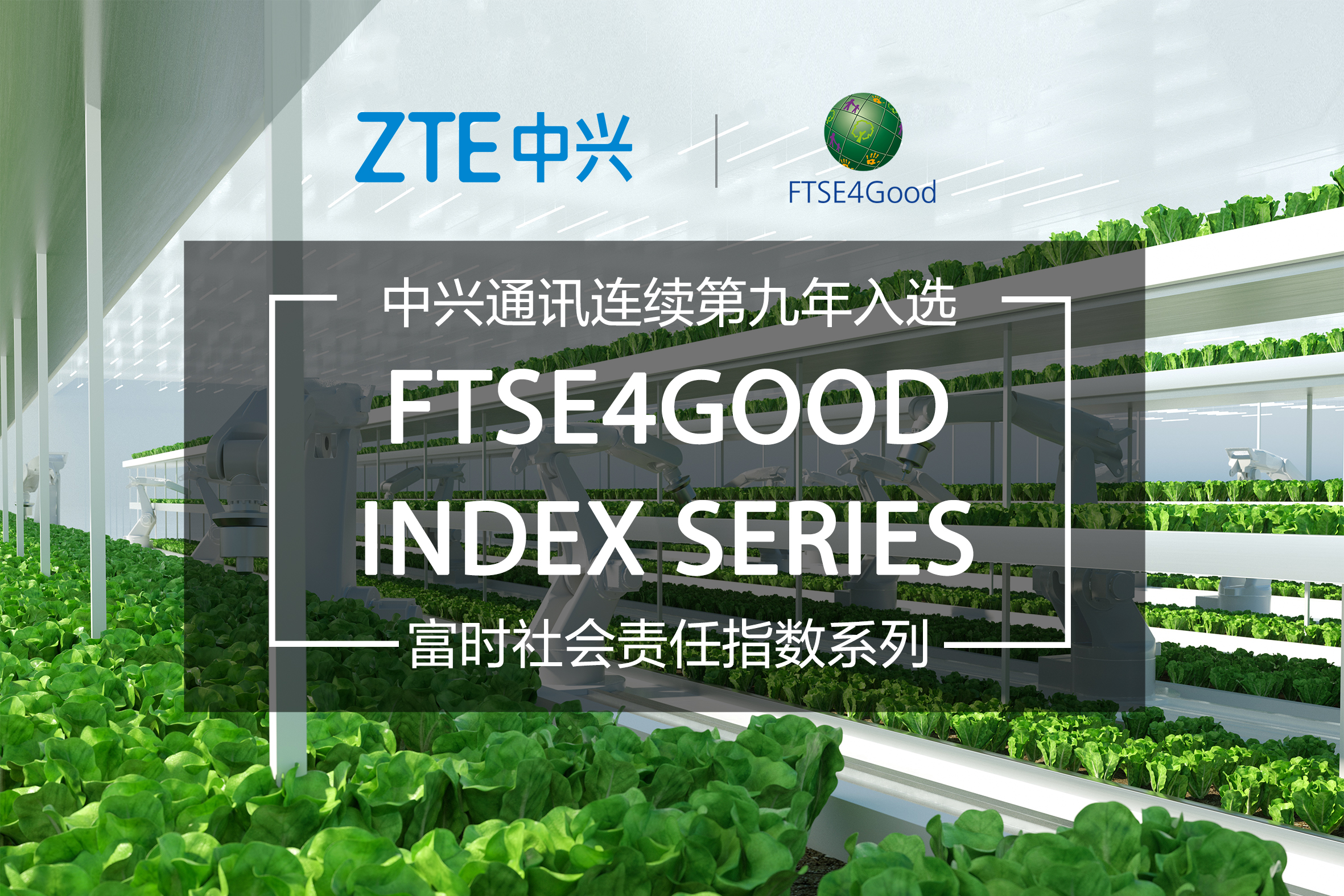 中兴通讯连续第九年入选富时社会责任指数系列