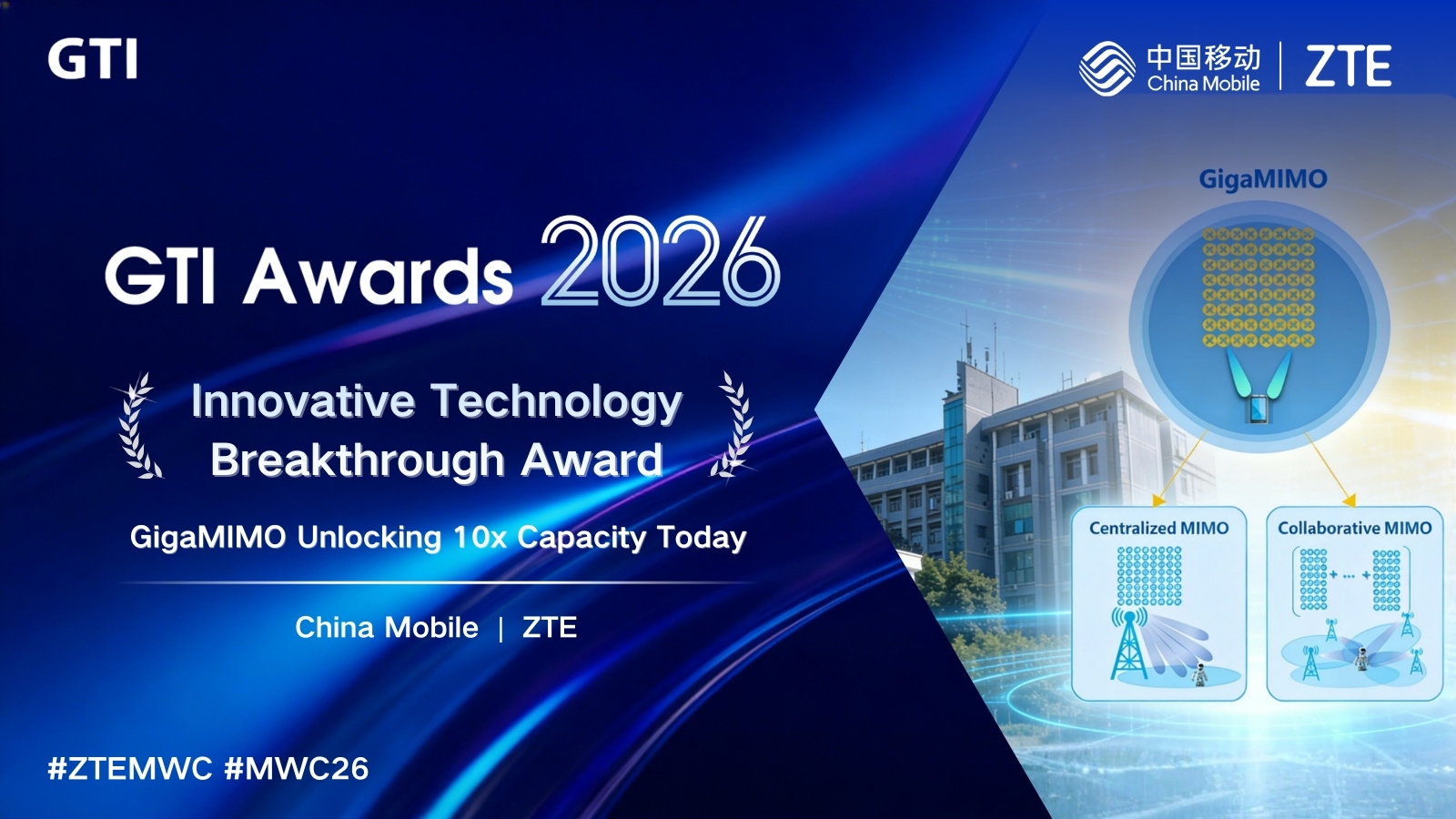 ZTE Together with Its Partners Wins Three Prestigious Awards at